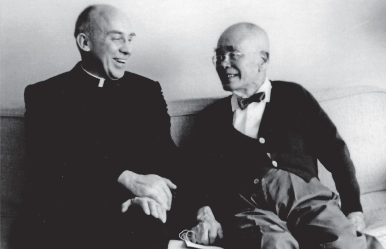 Thomas Merton with D.T. Suzuki. Used with permission of the Merton Legacy Trust and the Thomas Merton Center at Bellarmine University.