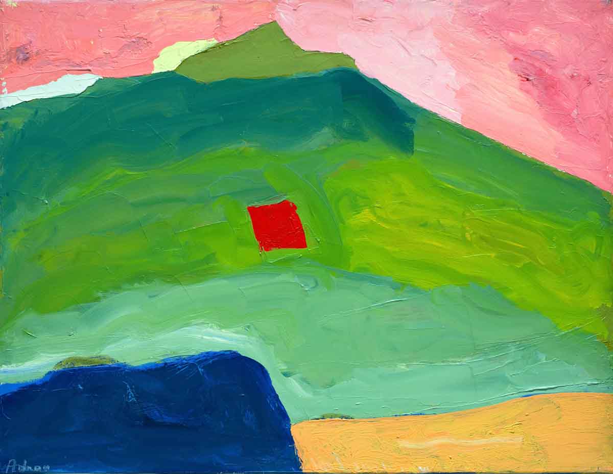 Etel Adnan; Untitled, ca. 1995-2000, oil on canvas 35 x 45.5 cm. Courtesy the artist and Sfeir-Semler Gallery, Hamburg / Beirut, and Serpentine Galleries.