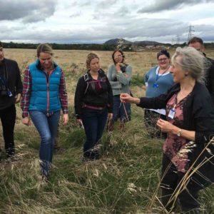 Students of Gastronomy at St Margaret’s University, Edinburgh, learn about foraging. Photograph by Charlotte Maberly.