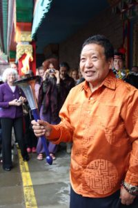 Akong Rinpoche at the Samye Ling Temple, June 2011. Photograph by Louise Adams.