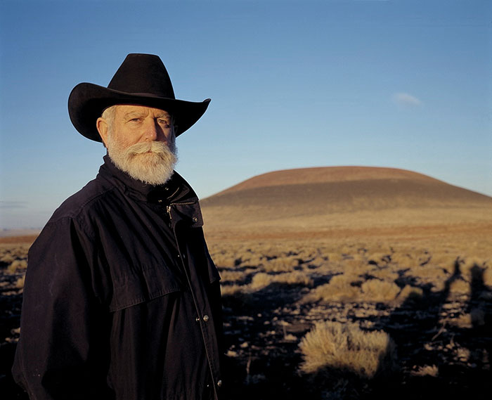 James Turrell at Roden Crater, Arizona. (c) Florian Holzherr