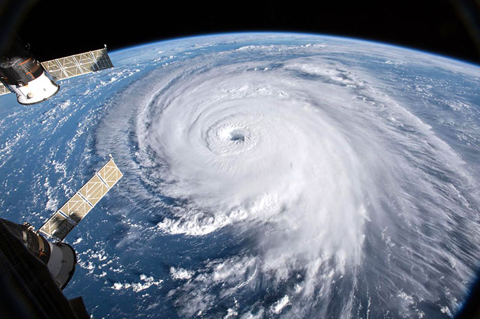 Hurricane Florence as seen from the International Space Station