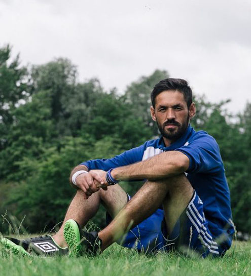 Homeless World Cup: Fahrudin Muminovic of the Bosnia and Herzegovina team