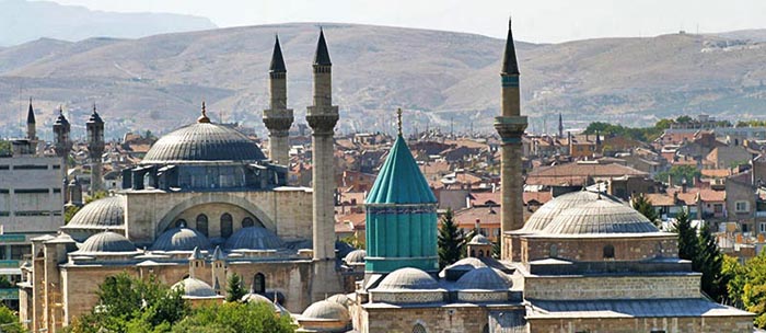 Rumi’s mausoleum in Konya, Turkey