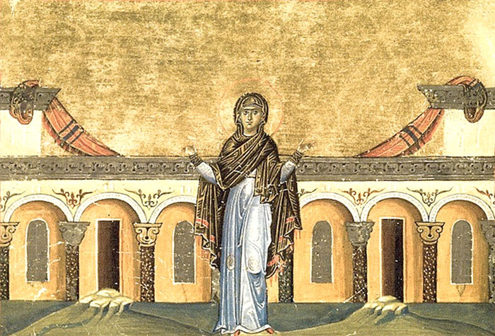 The fourth century Desert Mother, St Syncliticia of Alexandria