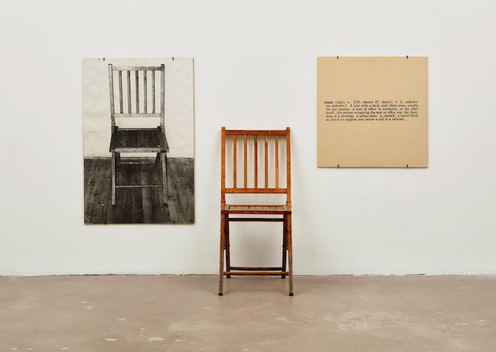 One and Three Chairs (1965), conceptual art piece by Joseph Kosuth