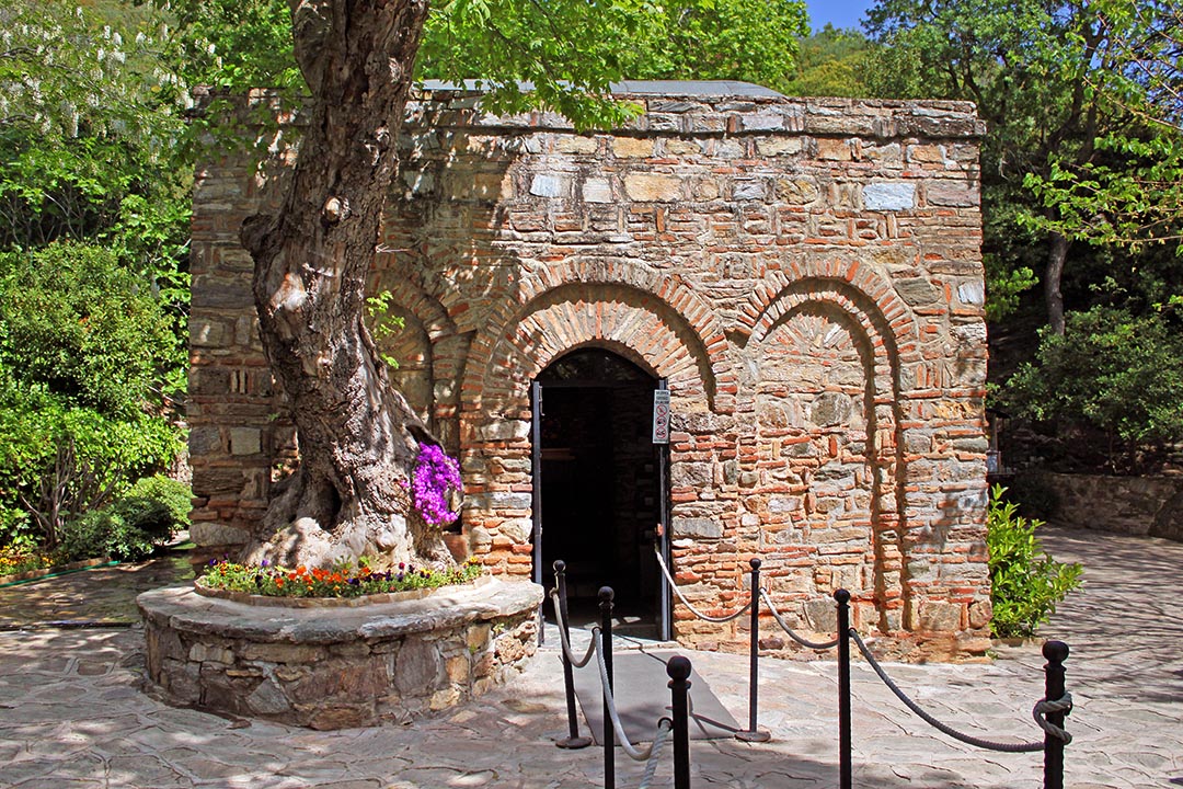 The House of the Virgin Mary (Meryemana), believed to be the last residence of Mary, mother of Jesus. Ephesus, Turkey