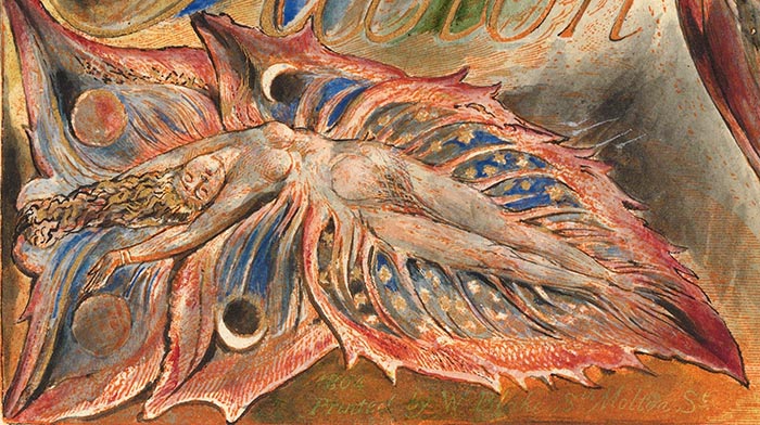 From Plate 2: Jerusalem sleeping (winged with six wings)