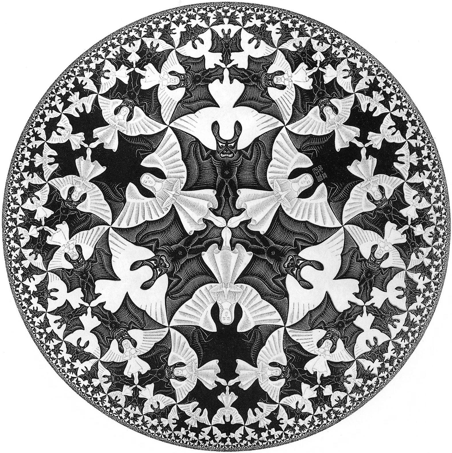 M.C. Escher, Circle Limit IV