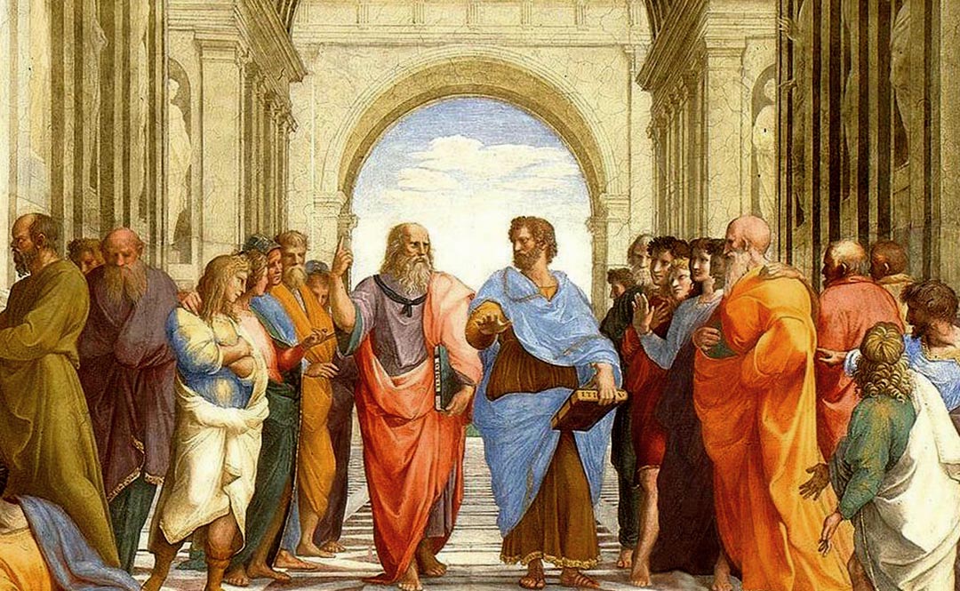 Detail from The School of Athens by Raphael