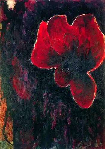 Flower painting by Tagore
