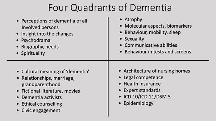 Diagram: The Four Quadrants of Dementia