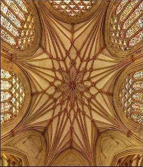 Roof vaulting at Wells Cathedral