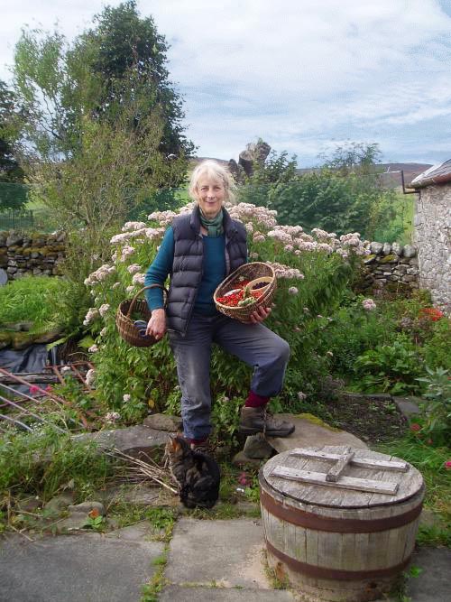 Fi at her cottage in Traquair