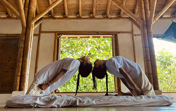 Kogi dancers rehearse their piece Gonawindua: The Heart of the World