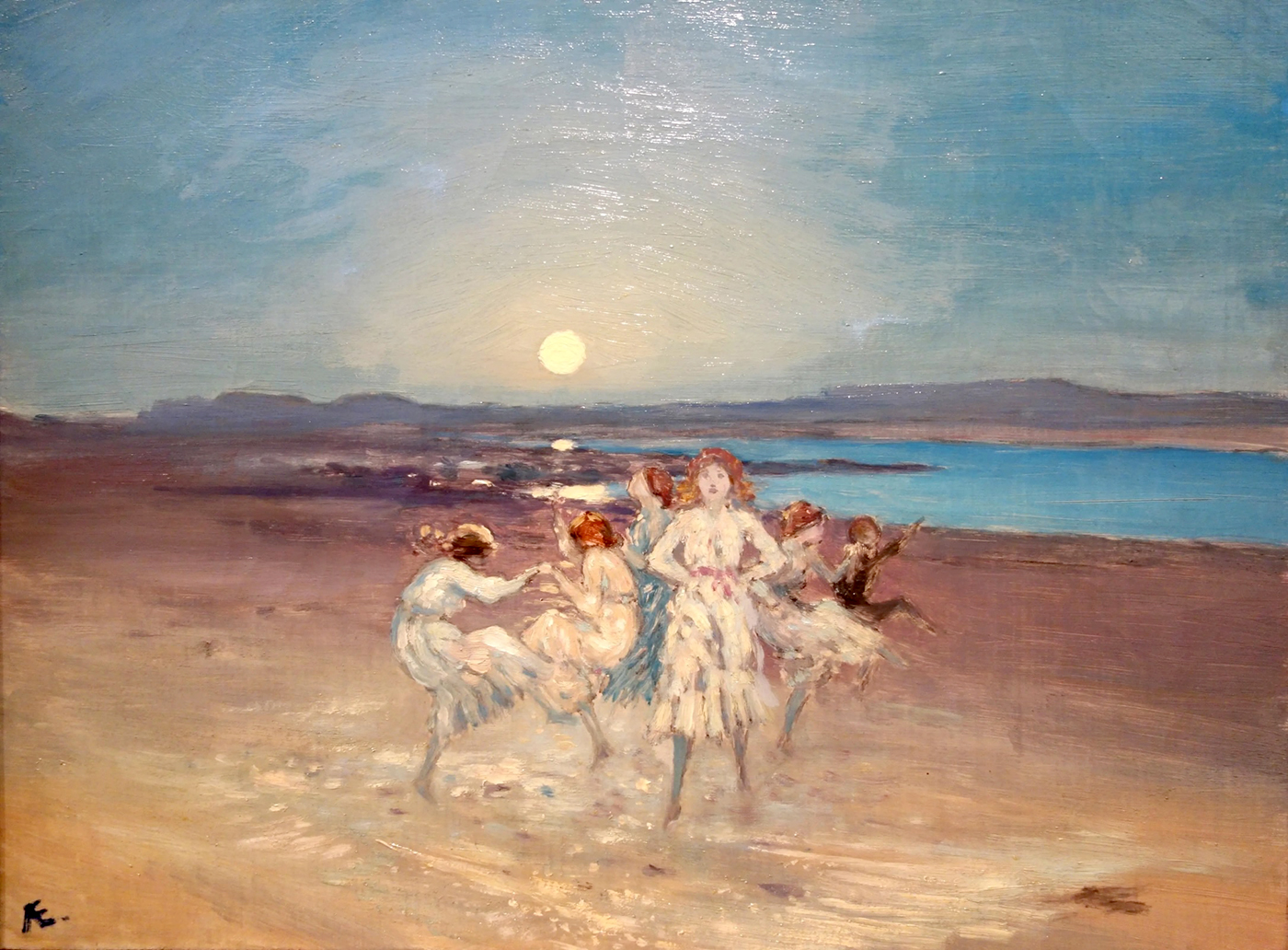 George William Russell: painting: Children on the Strand