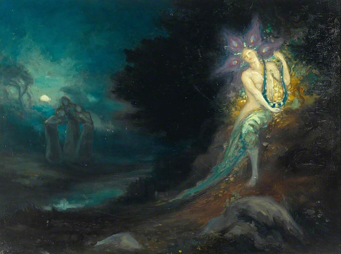 Geroge William Russell: painting: Spirit of the Pool