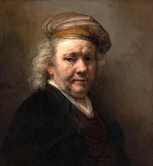 Rembrandt (1606–69), final self-portrait, painted in the last year of his life