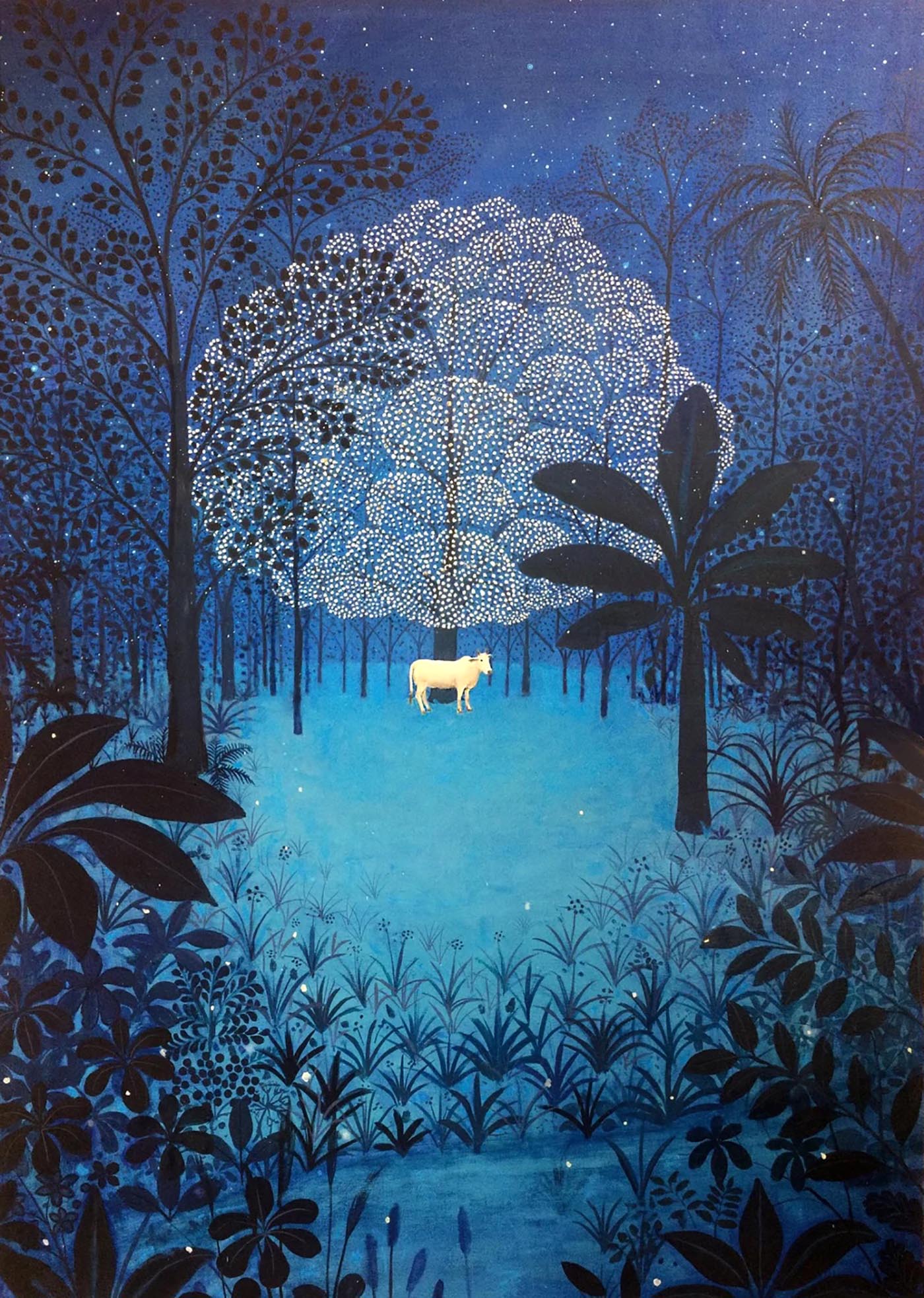 Jethro Buck painting: Cow in Forest