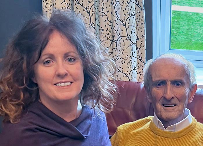 Helen Carolan and her father Sean