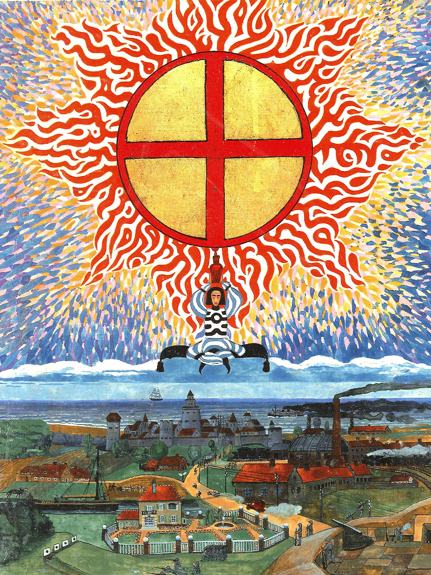 A page from Jung’s Liber Novis (The Red Book), presenting his native city of Basel in medieval times.